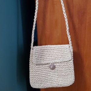 J. Jill ivory bag, button closure, like new